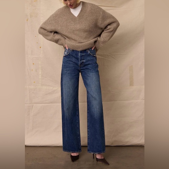 Pistola Ryder Straight Leg High
Rise Cuffed Jean - Picture 2 of 13